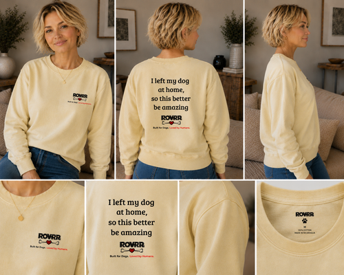 I left my dog at home cotton blend sweatshirt