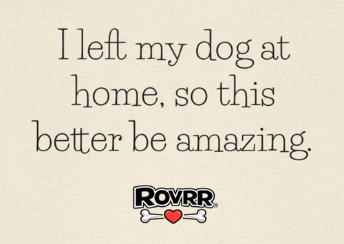 I left my dog at home for this - ring-spun t-shirt